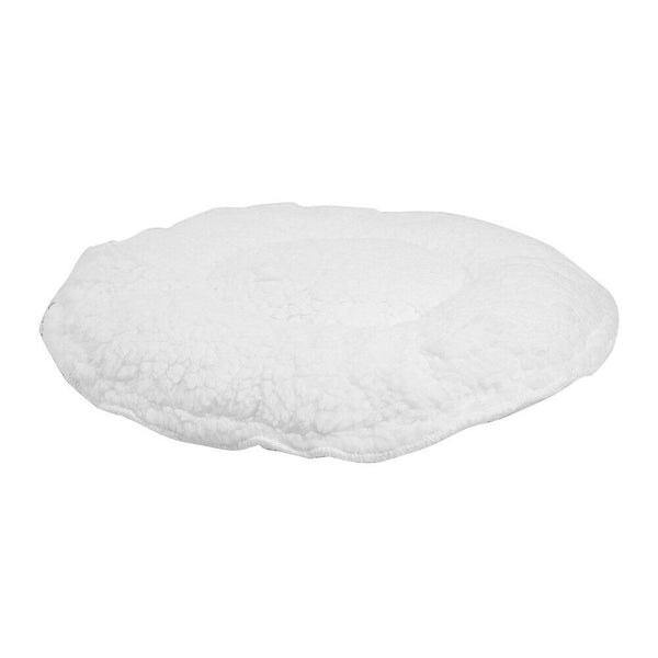 Warm Fleece Pet Sleeping Bag Nest Soft Kennel Cats Dog Bed House (White M) A#S