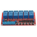1PCS DC 12V 6-Channel Relay Module High/Low Level Triger Self-Lock Relay T2G9