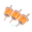 3Pcs Plastic Universal Motorcycle Motorbike Mini Clear Inline Gas Fuel Filter