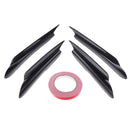 4PCS Universal Carbon Fiber Front Bumper Lip Splitter Spoiler Car Body Kit