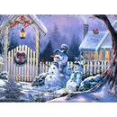 DIY Full Drill Diamond Painting Mosaic Picture Bead Art (5566 Snow Cabin)