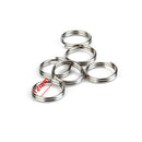 100 Pack Small Key Ring 12 mm Round Metal Split Rings for Home Keys Organization