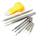 14 Pcs Watch Band Case Remover Opener Holder Wrench Screwdriver Kit Repair Tool