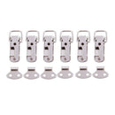 Case Box Stainless Steel Spring Loaded Toggle Latch Catch Clip 6pcs U5J2