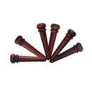 6pcs Durable Rosewood Bridge Pins w/ Dot for Acoustic Guitars DIY Accessory