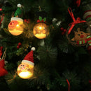 Home Desk Decor Glowing Christmas Tree Ornament Snowman Lights Desktop Deco Q4L8