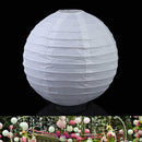 Multicolor  Round Chinese Paper Lanterns Wedding Party Decoration 6" White