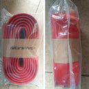 Red Black Samurai Carbon Fiber Car Front Bumper Lip Protector Rubber Splitt Y9R9