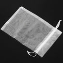 Satin Organza Lace Bag for Wedding Banquet Gifts (White, Set of 50)