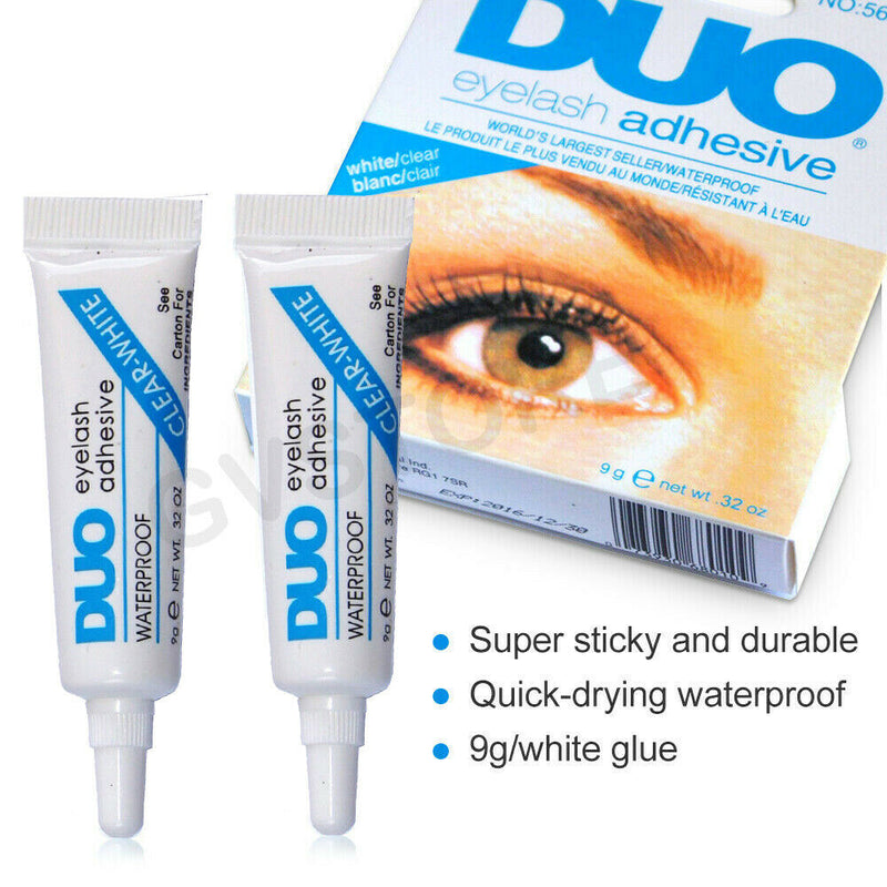 1x DUO Waterproof Clear White False Adhesive Eye Lash Glue Eyelashes Makeup NEW