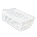 Plastic Refrigerator Fruit Vegetable Container Box and Drain Washing Basket
