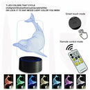 Kids Night Light Animal Dolphin 7 Colors Change with Remote Control Gifts f