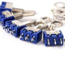 5Pcs Metal AC ON/OFF SPDT 2 Position Latching Toggle Durable Switch OZ
