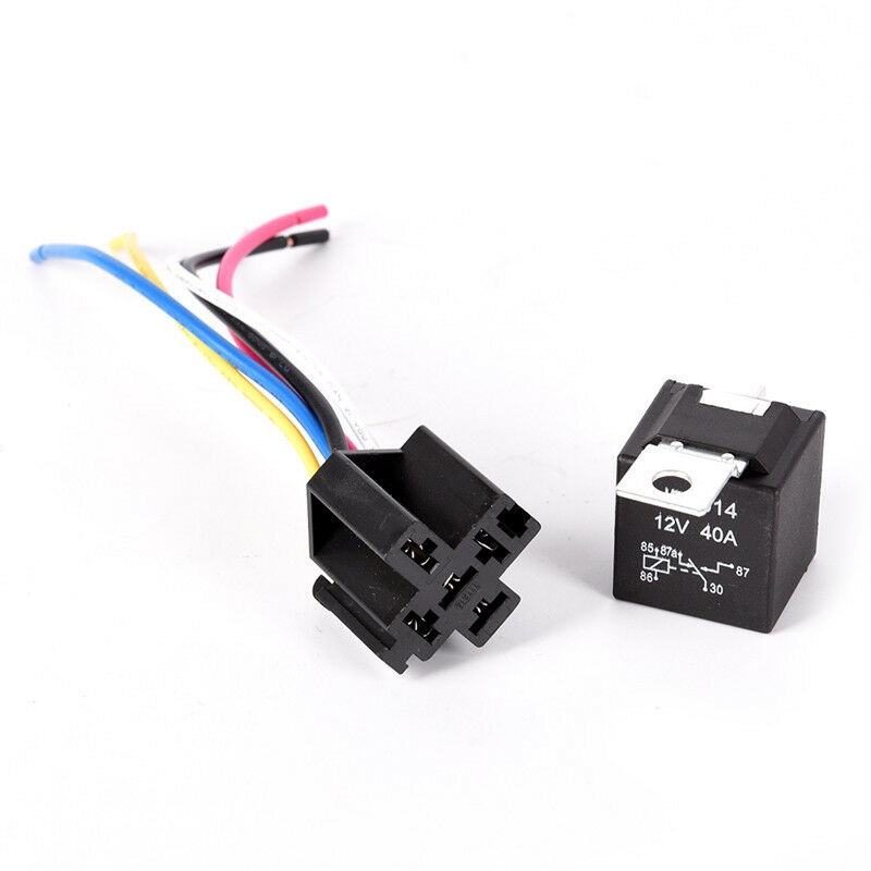 Waterproof Automotive Relay 12V 5Pin 40A Car Relay 12V 5Pin With Relay Socket 3C