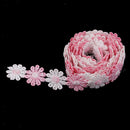 25mm Mixed Daisy DIY Appligue,Trimmings,Wedding Lace Ribbon 6 Yards