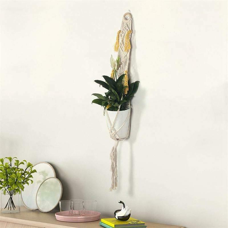 Plant Holder Flower Pot Net Bag Wall Hanging Basket Nordic Home Decoration