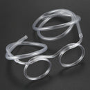 Glasses shape straw to drink - clear X3O9