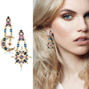 Asymmetrical Earrings Star Sun Moon Exaggeration Ear Dangle Drop Women Jewellery