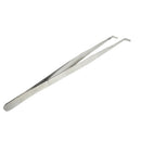 Manual Tool Black Plastic Flat Tip Anti-Static Tweezer - 11.8 In Long Stainless
