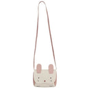 Little Girl Purse Cute Rabbit Shoulder Bag Mini Crossbody Satchel(white)