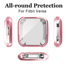 2 Piece 360 Degree Protection Cover for Fit Bit Versa Band Case Plating Coq O2X2