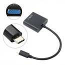 USB-C USB3.1 Type C for Adapter Cable VGA Male to VGA Female Video Transfer