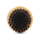 wood boar hair bristle beard mustache brush military hard round wood handle %o