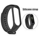 Silicone Smart Bracelet Strap Replacement Wristband for Mi Band 4 (Black)