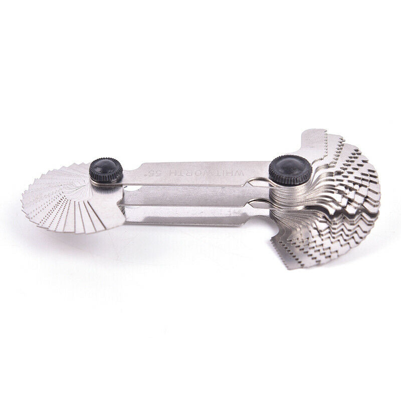 52Pcs 60&50 Degree Metric Screw Thread Pitch Gauge Blade Gage For Measuring T Gw