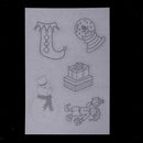 6 Pieces Multi Patterns Christmas DIY Printer Inkjet White Shrink Plastic Sheets