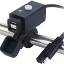 Waterproof Motorcycle USB Charger Adapter with SAE Quick Connector and Powe