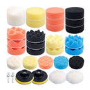 Sponge Wheel Parts Car Polishing Buffer Pads Set With Drill Adapter Waxing