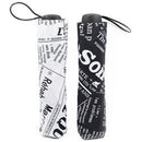British Wind Black And White Newspaper Umbrella Folding Fashion Automatic U