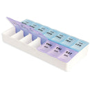 7 Day 14 Slots Pill Storage Box Weekly Medicine Organizer AM/PM Detach Case A