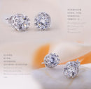 New Fashion Women Lady Elegant Crystal Rhinestone Ear Stud Earrings Gift Jewelry