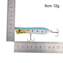 8cm 12g fishing lures hard baits artificial popper crankbait wobblers bait 1