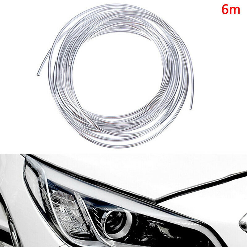 1 Roll 6M Car Door Moulding Strip Chrome Car Body Door Edge Moulding Trim St 3C