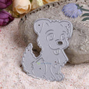 Cute Dog Cutting Dies Stencils DIY Scrapbooking Embossing Album Paper Card Craft