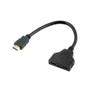 2 in 1 HDMI Splitter Cable Verteiler Adapter Full HD 1080P V2P3 M6H0 R6B5