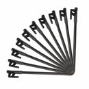 10Pcs Cast Iron Nail 20Cm Outdoor Hiking Awning Canopy Tent Peg Metal Beach