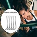 Hex L Shape Allen Key Wrench Metric Nickel Plated Flat Head Spanner (5pcs) A