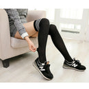 Women Girls Sexy Stripes Thigh High Stockings Opaque Over The Knee Socks P LPV