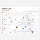 2020 Year Planner Paper Daily Plan Wall Calendar Stickers for Office School Intr