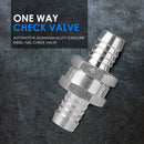Aluminium Alloy Fuel Non Return Check Valve One Way Air Compressor (14mm) A