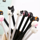 3x Cat Paw Head Gel Ink Roller Ball Point Pen Cute Gift School Office Stationery