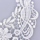 Embroidered Floral Lace Neckline Neck Collar Trim Clothes Sewing Patch L507 M&O