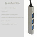 4 in 1 USB Hub Type-C USB-C Adapter With 4 USB 3.1 Port For Macbook Pro T-8 L9O2