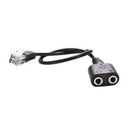 Dual 3.5mm Female To RJ9 JackAdapter Convertor PC Headset Telephone UsingCabl Kw