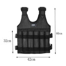 Weighted Vest 110lbs Adjustable Weights Jacket Breathable Shockproof
