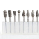 10 x Solid Carbide Burrs for Rotary Drill Die Grinder Carving Bit X5T1